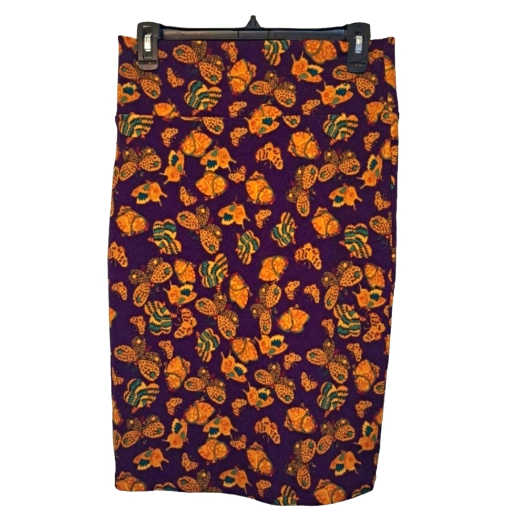LuLaRoe Pencil Skirt Butterflies Butterfly Print Size Small